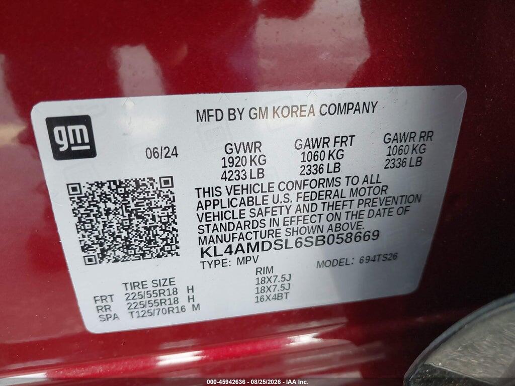 KL4AMDSL6SB058669 2025 BUICK ENCORE GX photo no. 9