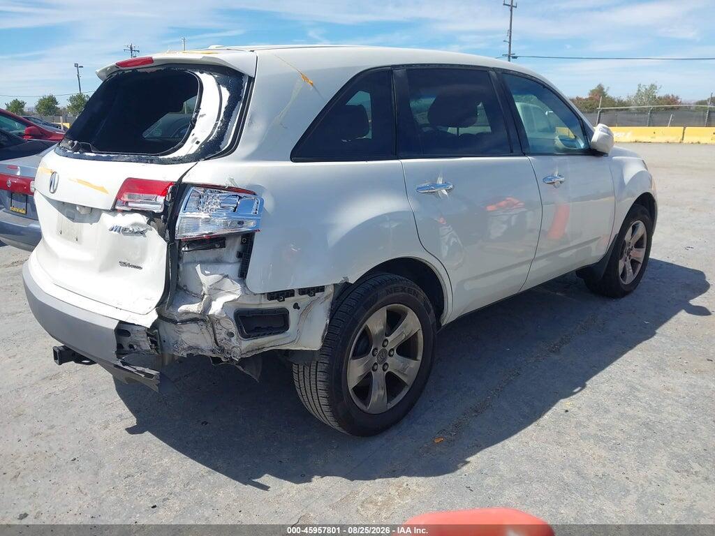 2HNYD288X7H537293 2007 ACURA MDX photo no. 4