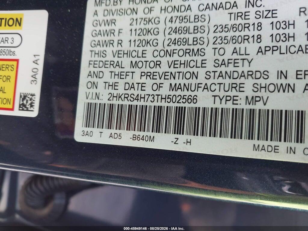 2HKRS4H73TH502566 2026 HONDA CR-V photo no. 9
