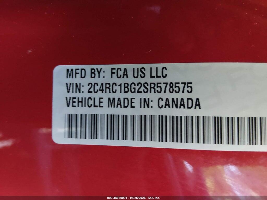 2C4RC1BG2SR578575 2025 CHRYSLER PACIFICA photo no. 9