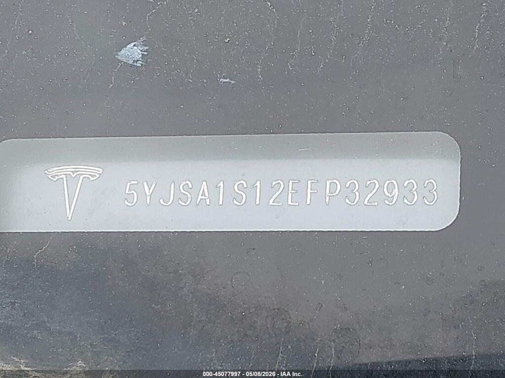 5YJSA1S12EFP32933 2014 TESLA MODEL S photo no. 9