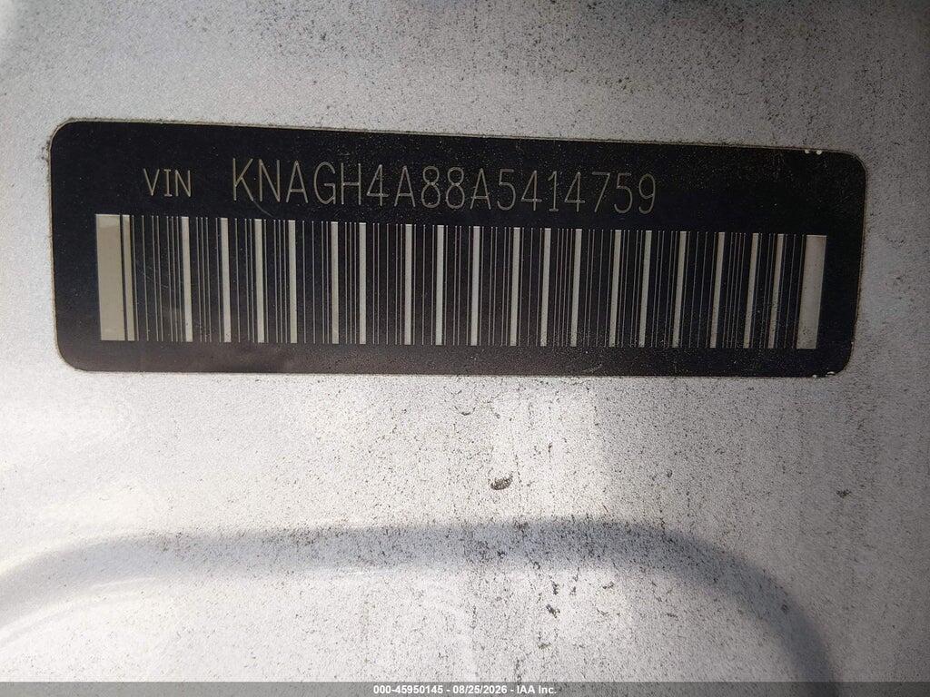 KNAGH4A88A5414759 2010 KIA OPTIMA photo no. 9
