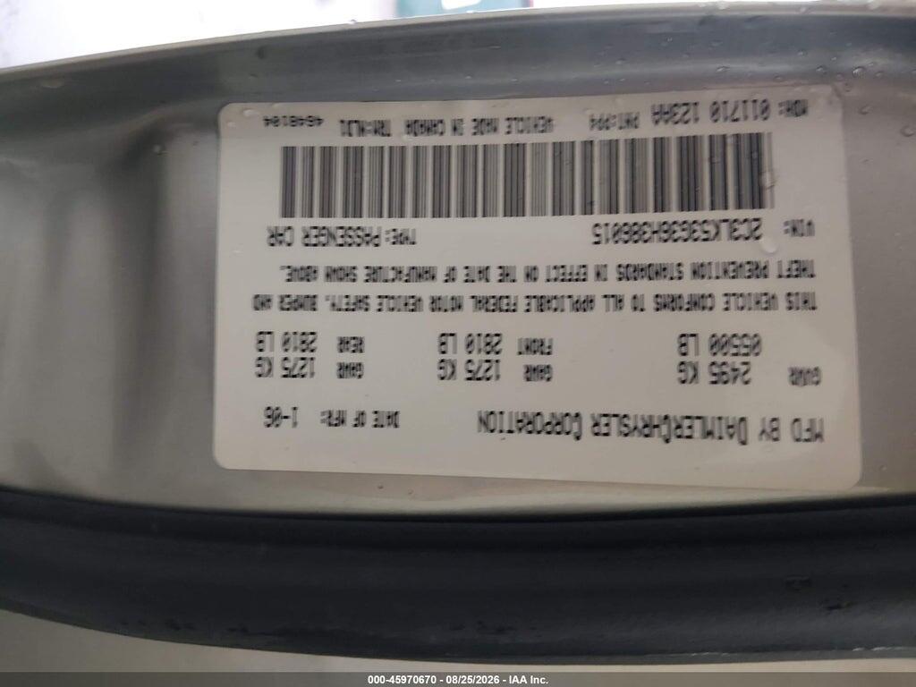 2C3LK53G36H386015 2006 CHRYSLER 300 photo no. 9