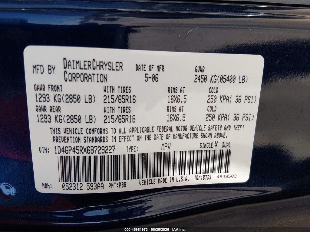 1D4GP45RX6B729227 2006 DODGE CARAVAN photo no. 7
