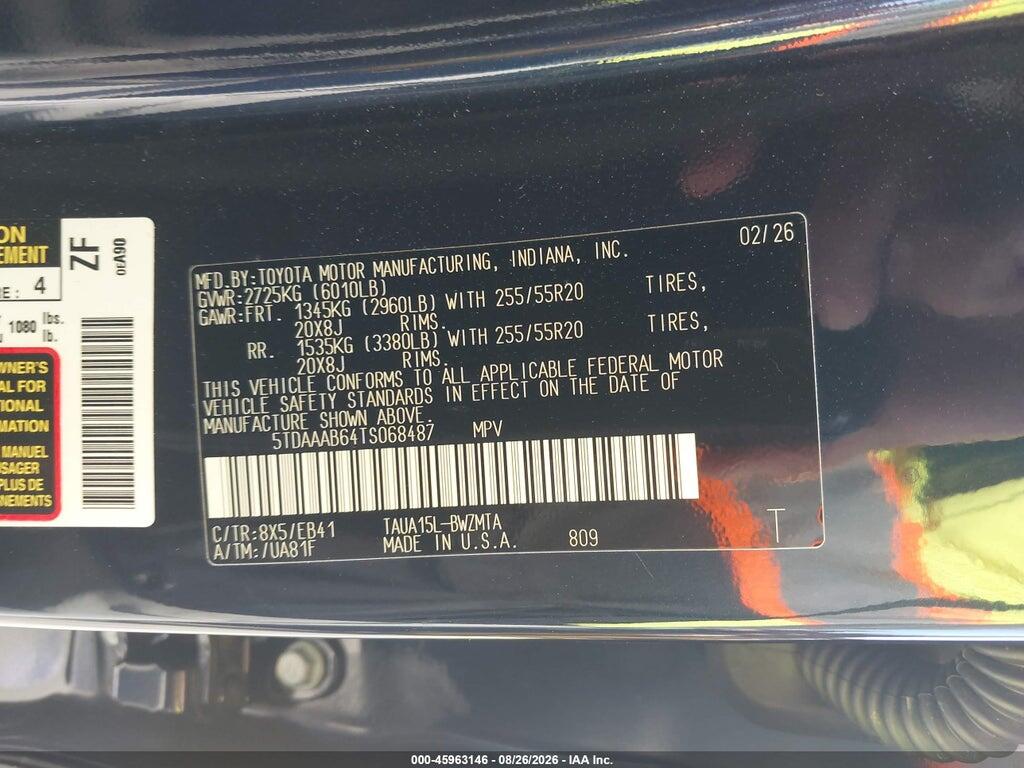 5TDAAAB64TS068487 2026 LEXUS TX 350 photo no. 9