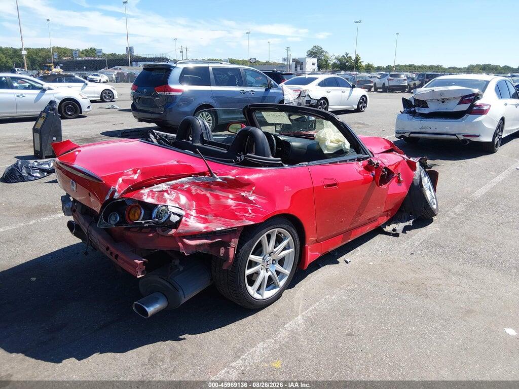 JHMAP214X5S004256 2005 HONDA S2000 photo no. 4