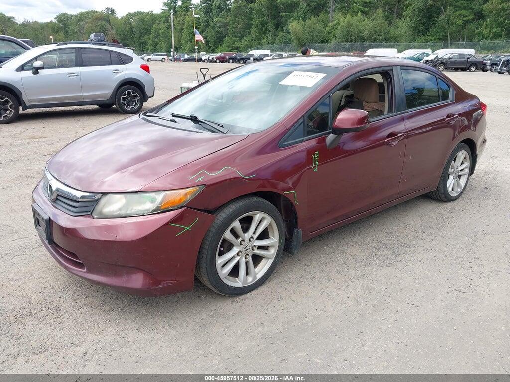 2HGFB2F52CH589265 2012 HONDA CIVIC photo no. 2