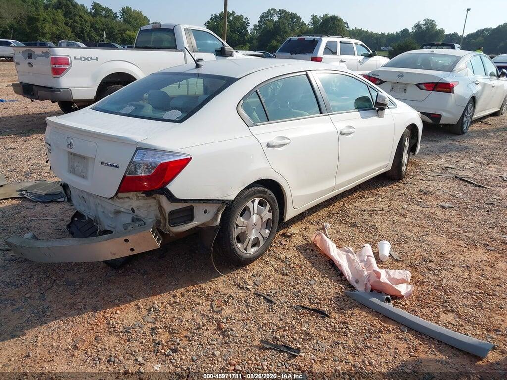 JHMFB4F21CS009754 2012 HONDA CIVIC HYBRID photo no. 4