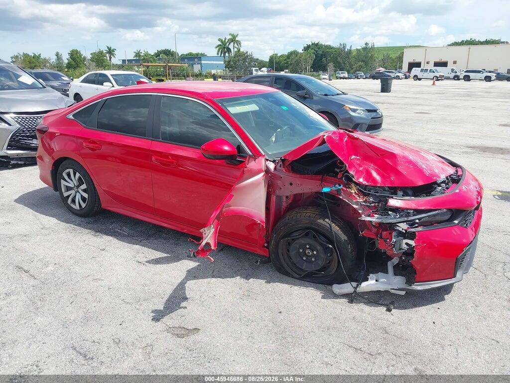 2025 HONDA CIVIC 2HGFE2F2XSH539869