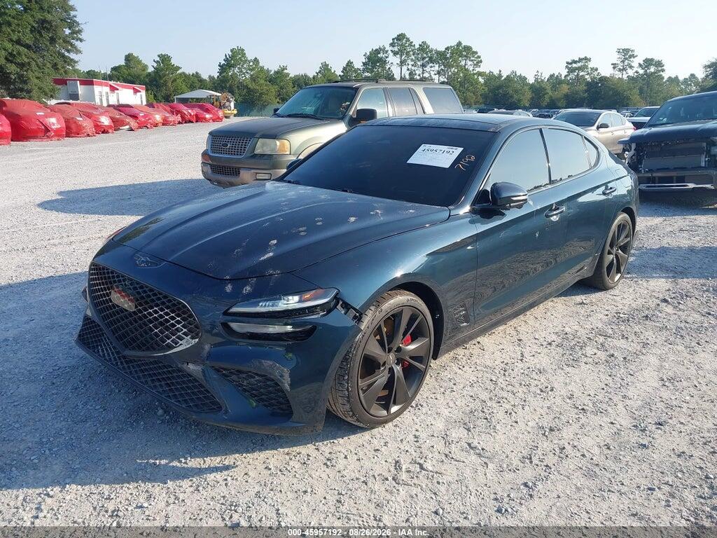 KMTG54TE6NU096264 2022 GENESIS G70 photo no. 2