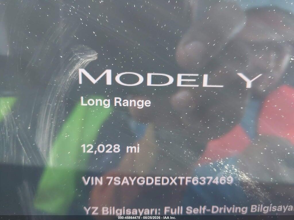 7SAYGDEDXTF637469 2026 TESLA MODEL Y photo no. 4