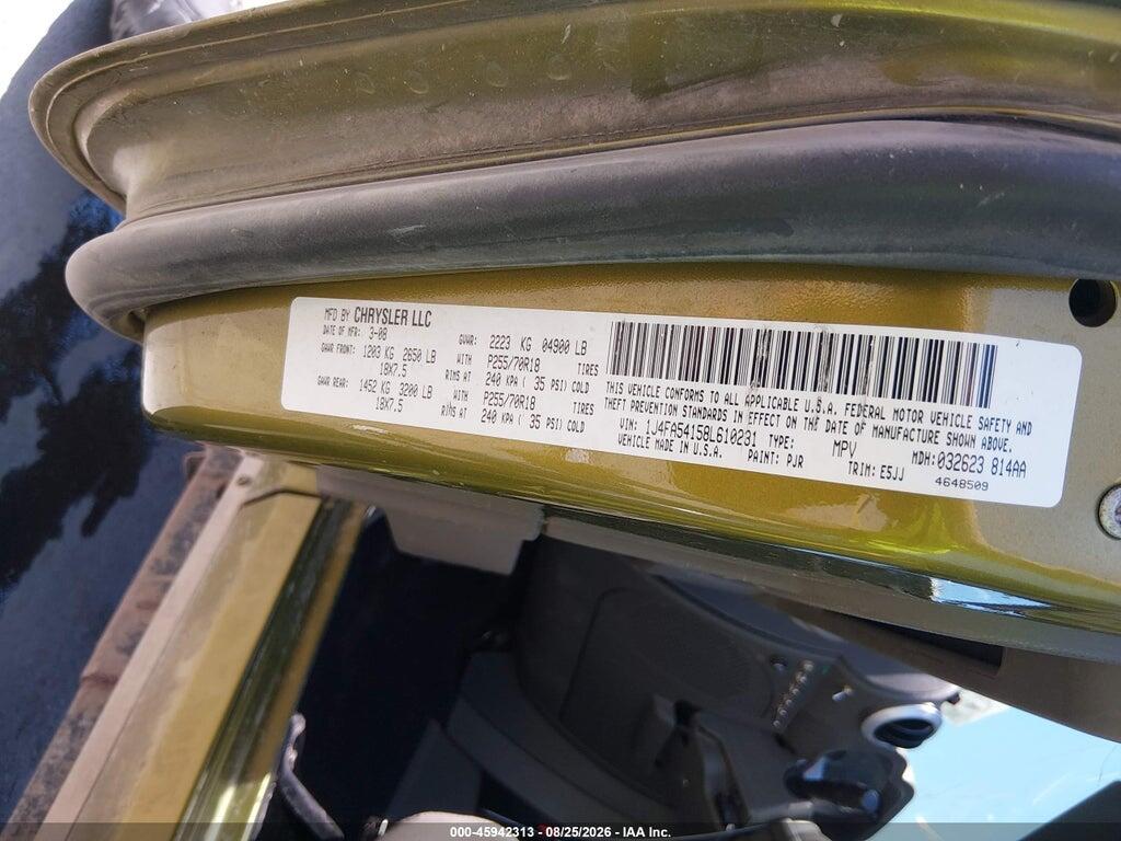 1J4FA54158L610231 2008 JEEP WRANGLER photo no. 9