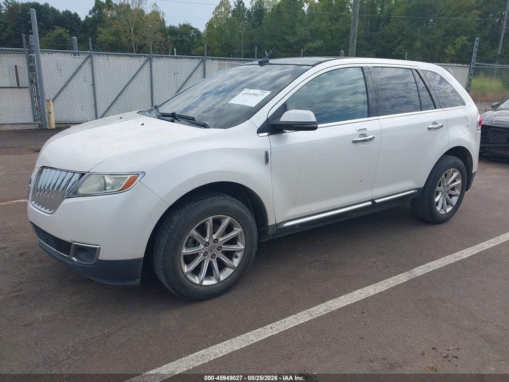 2LMDJ6JK4CBL00340 2012 LINCOLN MKX photo no. 2