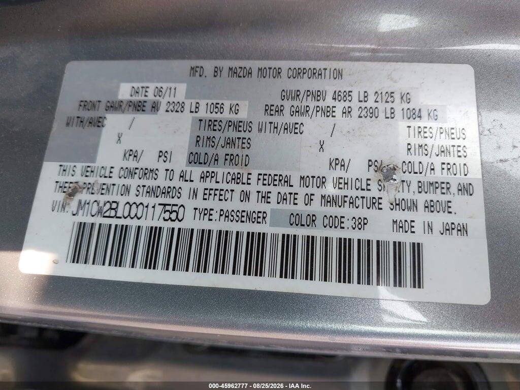 JM1CW2BL0C0117550 2012 MAZDA MAZDA5 photo no. 9