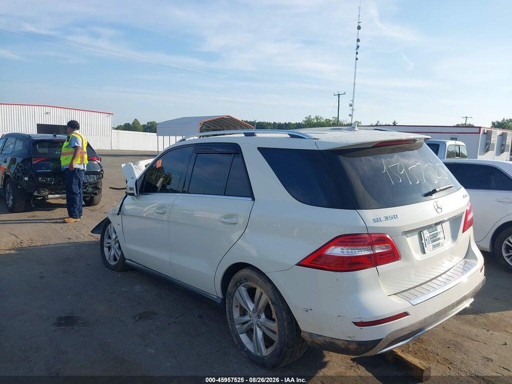 4JGDA5HBXCA016606 2012 MERCEDES-BENZ ML 350 photo no. 3