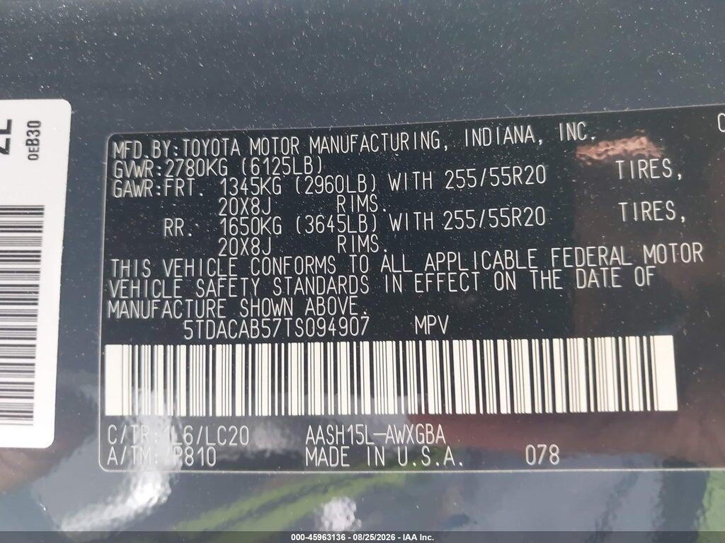 5TDACAB57TS094907 2026 TOYOTA GRAND HIGHLANDER HYBRID photo no. 9