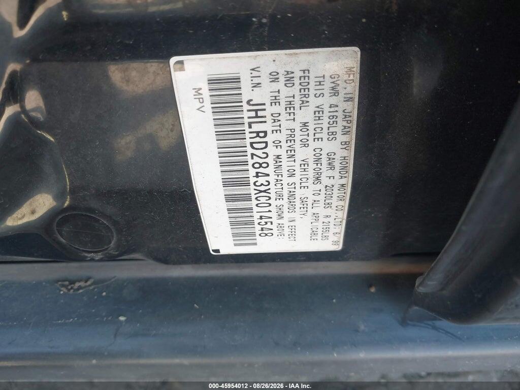 JHLRD2843XC014548 1999 HONDA CR-V photo no. 9