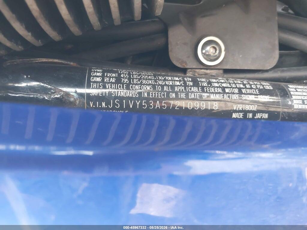JS1VY53A572109918 2007 SUZUKI VZR1800 photo no. 10
