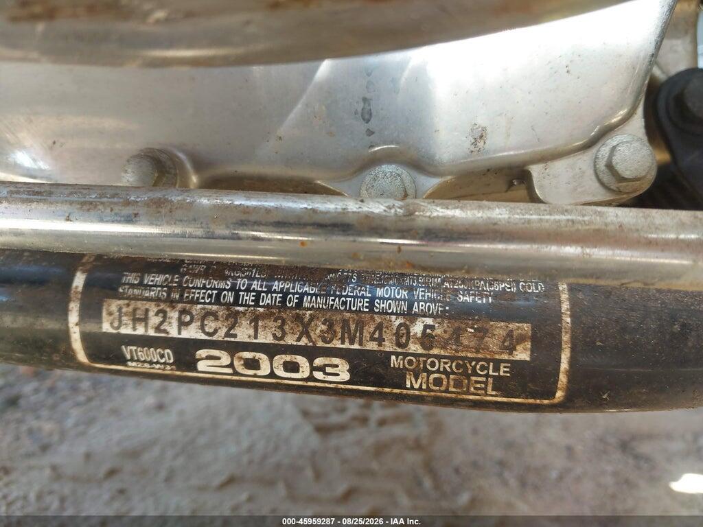 JH2PC213X3M405474 2003 HONDA VT600 photo no. 10