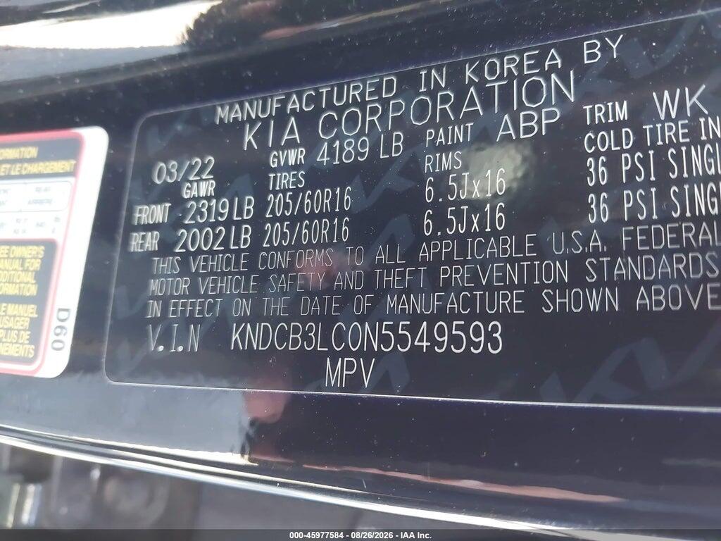 KNDCB3LC0N5549593 2022 KIA NIRO photo no. 9