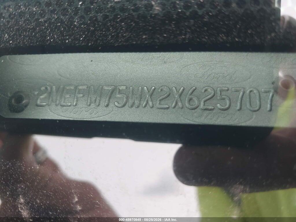 2MEFM75WX2X625707 2002 MERCURY GRAND MARQUIS photo no. 9