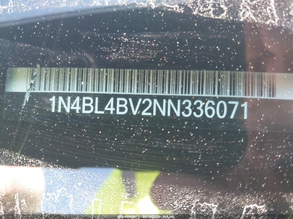 1N4BL4BV2NN336071 2022 NISSAN ALTIMA photo no. 9