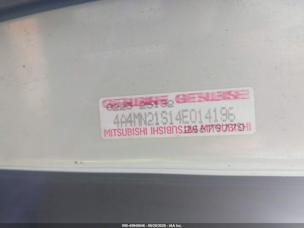 4A4MN21S14E014196 2004 MITSUBISHI ENDEAVOR photo no. 9
