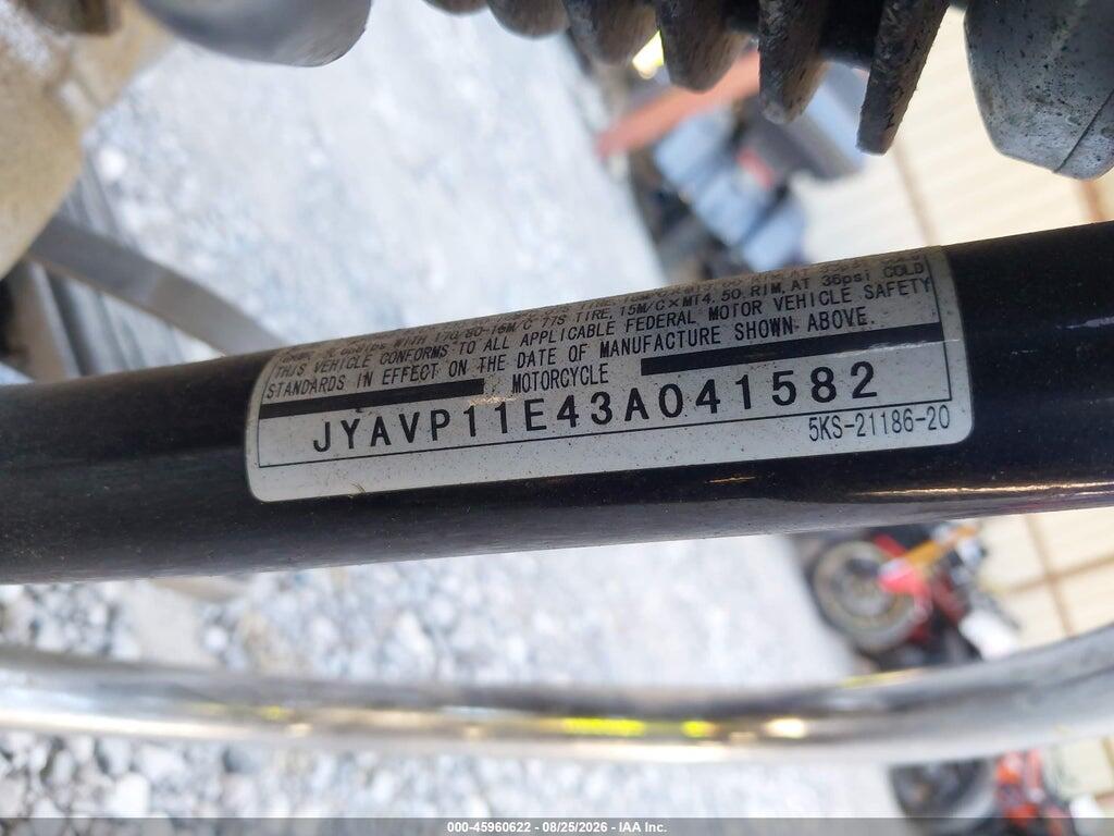 JYAVP11E43A041582 2003 YAMAHA XVS1100 photo no. 10