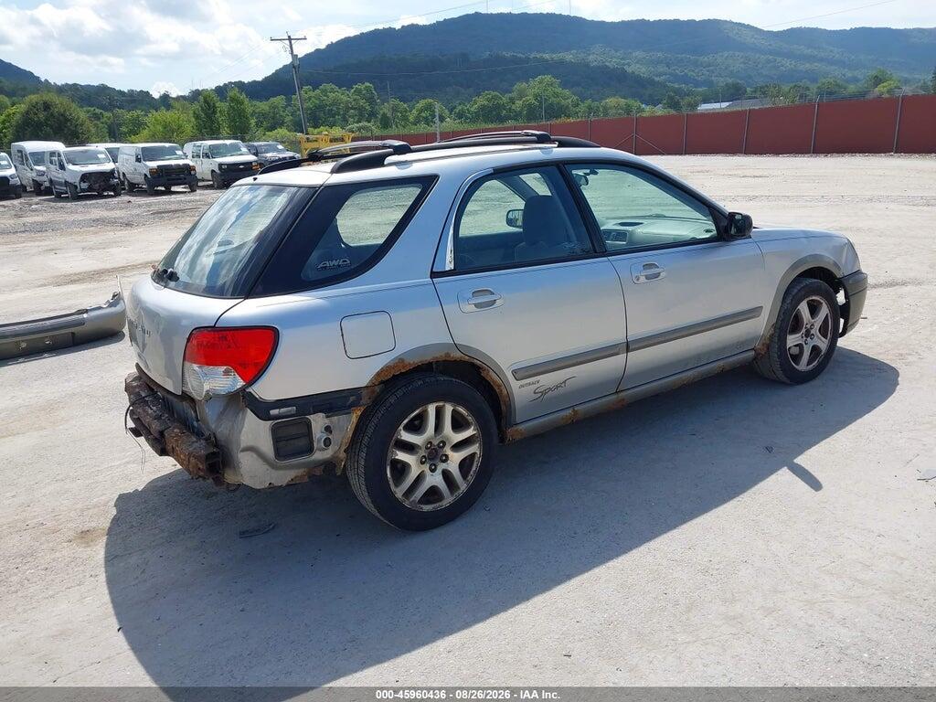 JF1GG685X4H803859 2004 SUBARU IMPREZA OUTBACK SPORT photo no. 4