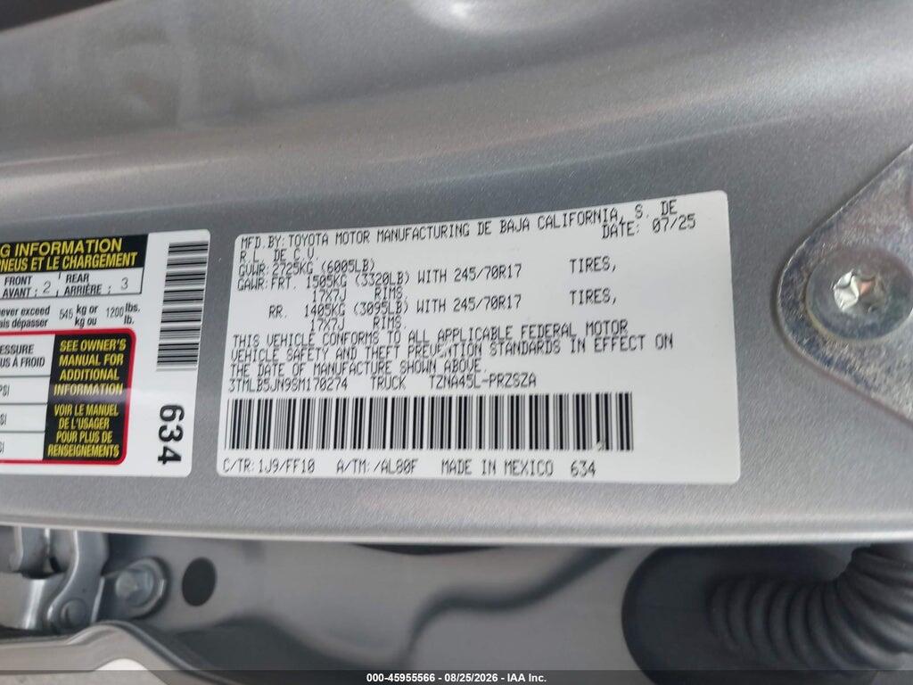 3TMLB5JN9SM170274 2025 TOYOTA TACOMA photo no. 9