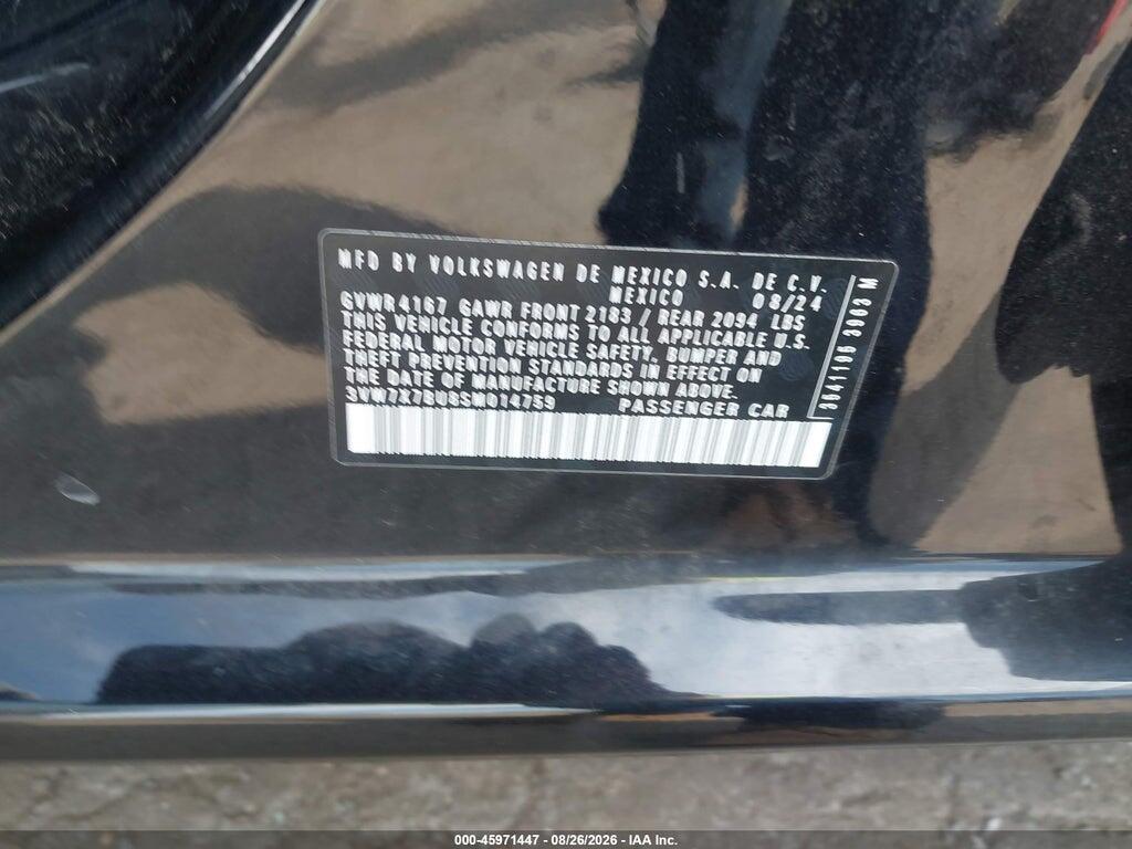 3VW7X7BU8SM014759 2025 VOLKSWAGEN JETTA photo no. 9