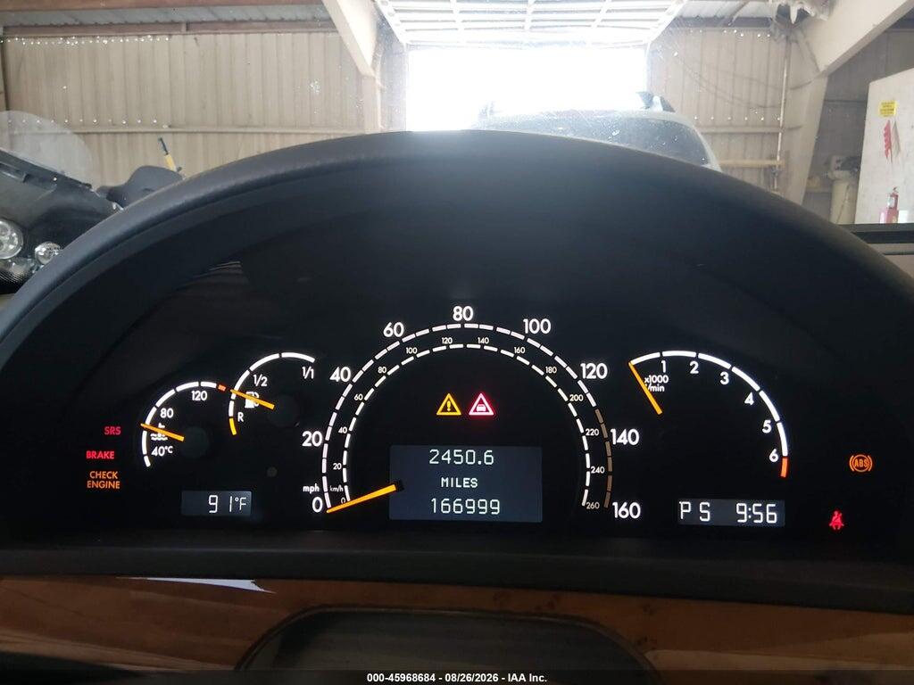 WDBNG75J31A138895 2001 MERCEDES-BENZ S 500 photo no. 7