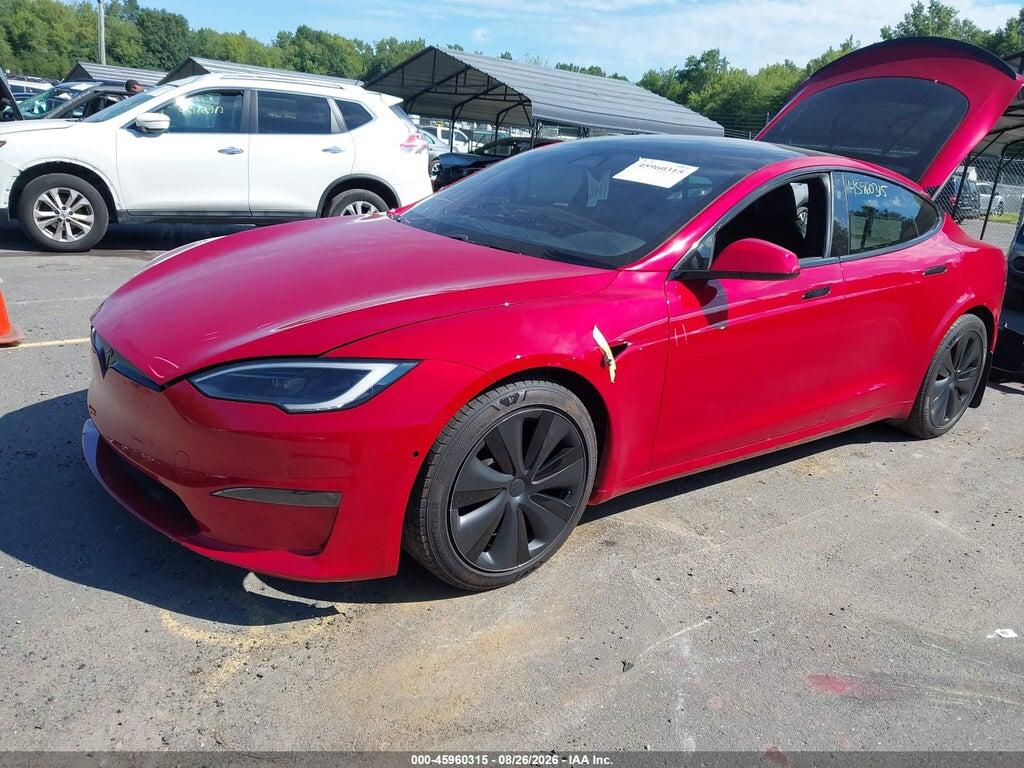 5YJSA1E68NF477647 2022 TESLA MODEL S photo no. 2
