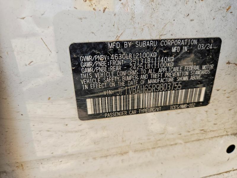 JF1VBAH65R9803755 2024 SUBARU WRX photo no. 12