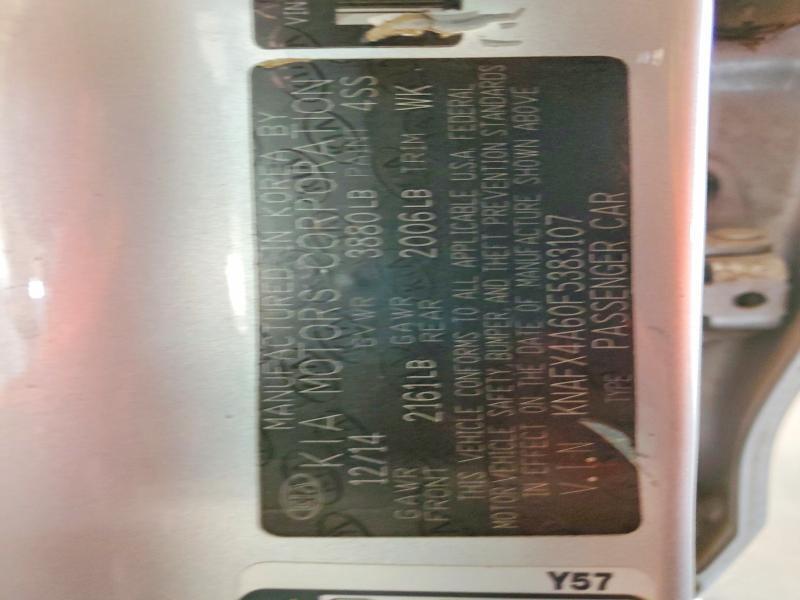 KNAFX4A60F5383107 2015 KIA FORTE photo no. 12