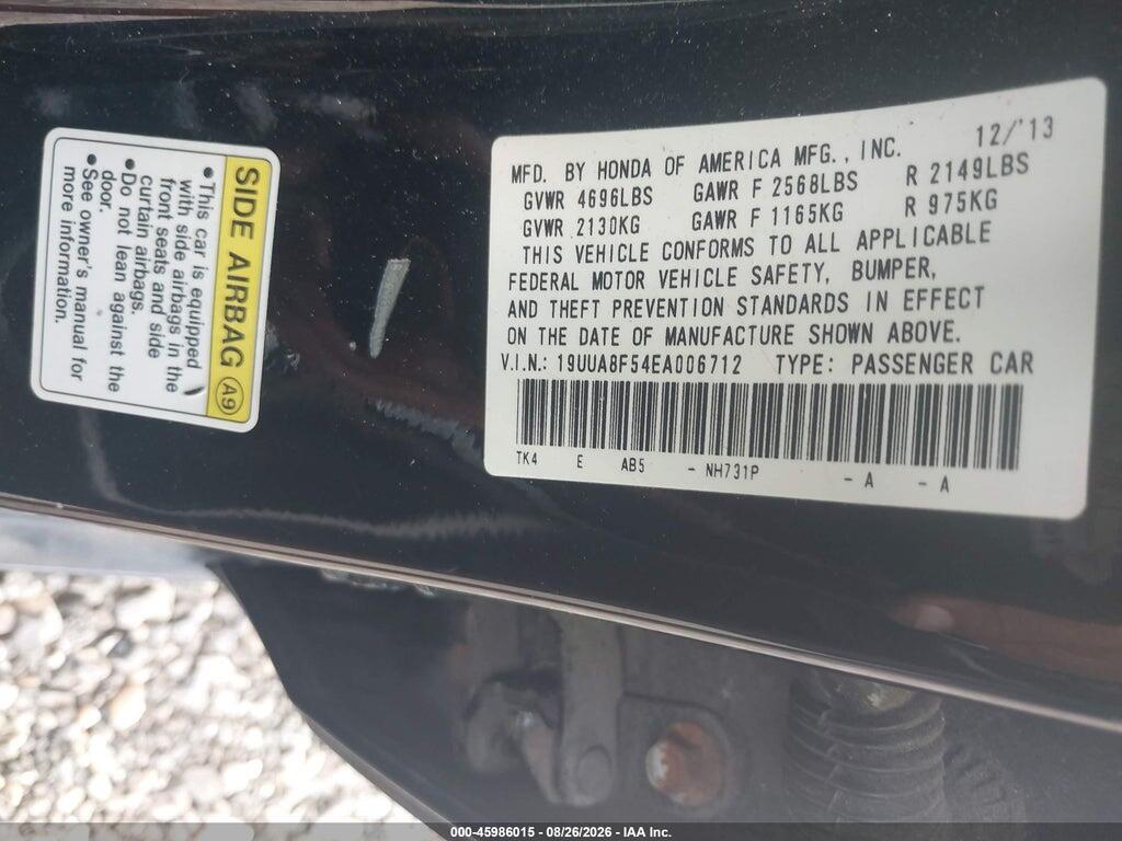 19UUA8F54EA006712 2014 ACURA TL photo no. 9