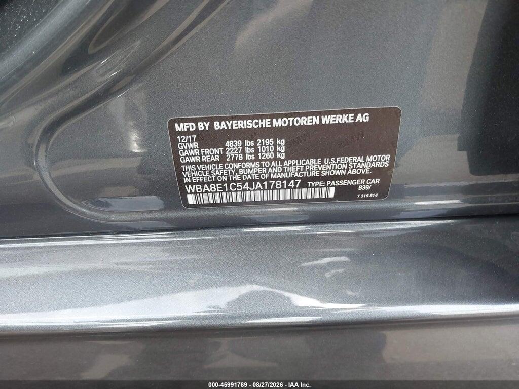 WBA8E1C54JA178147 2018 BMW 330E photo no. 9