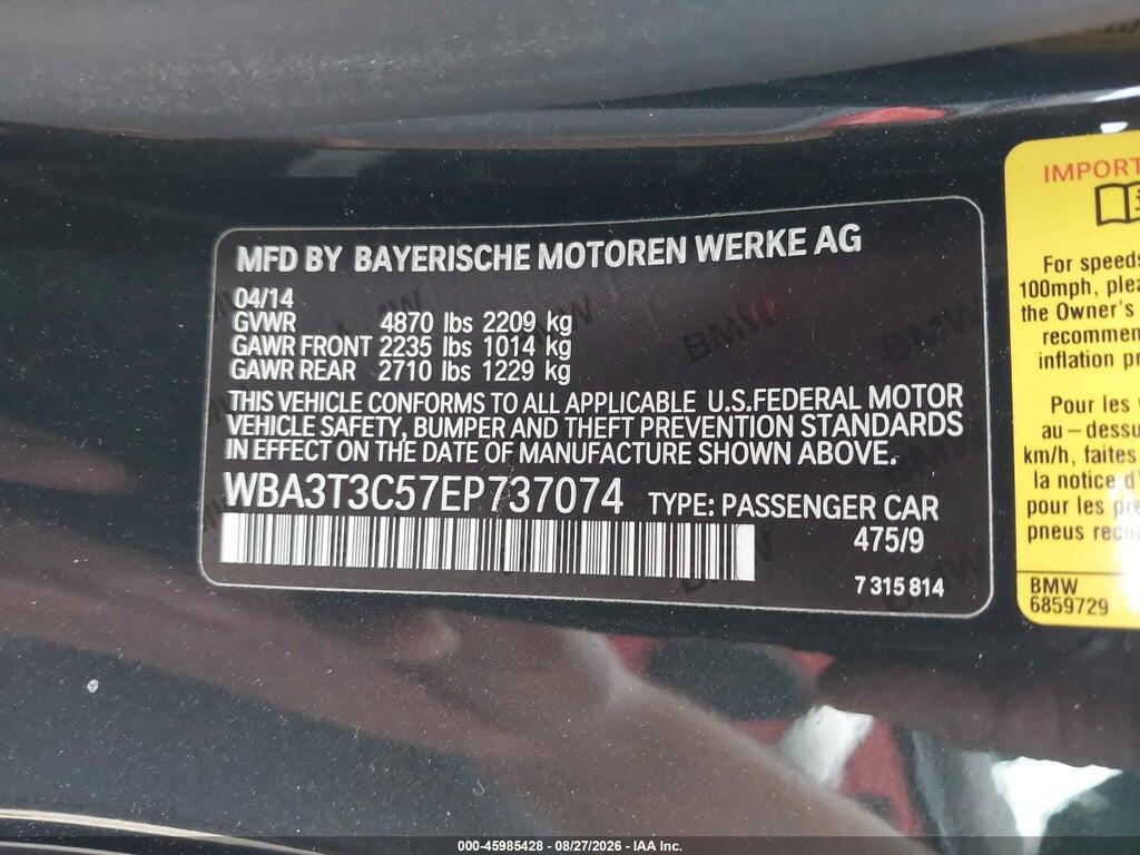 WBA3T3C57EP737074 2014 BMW 435I photo no. 9