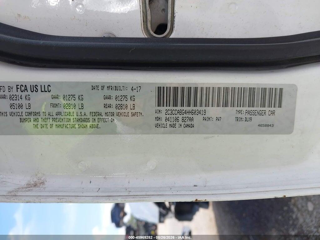 2C3CCABG4HH603419 2017 CHRYSLER 300 photo no. 9
