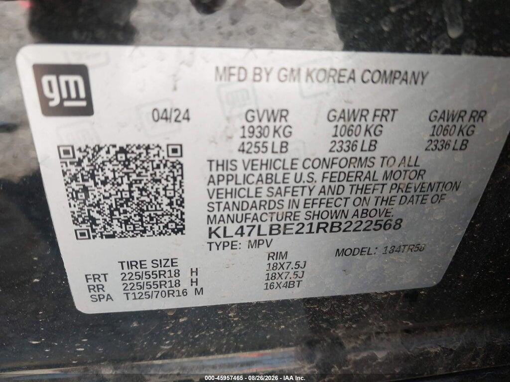 KL47LBE21RB222568 2024 BUICK ENVISTA photo no. 9