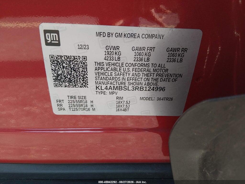 KL4AMBSL3RB124996 2024 BUICK ENCORE GX photo no. 9