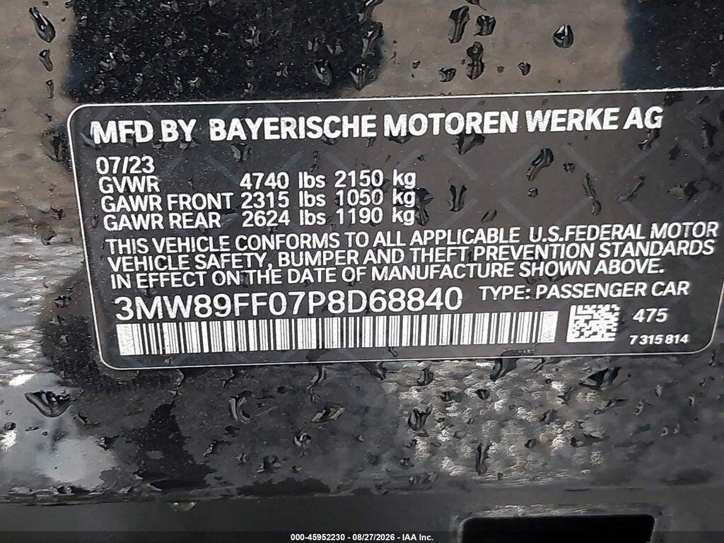 3MW89FF07P8D68840 2023 BMW 330I photo no. 9