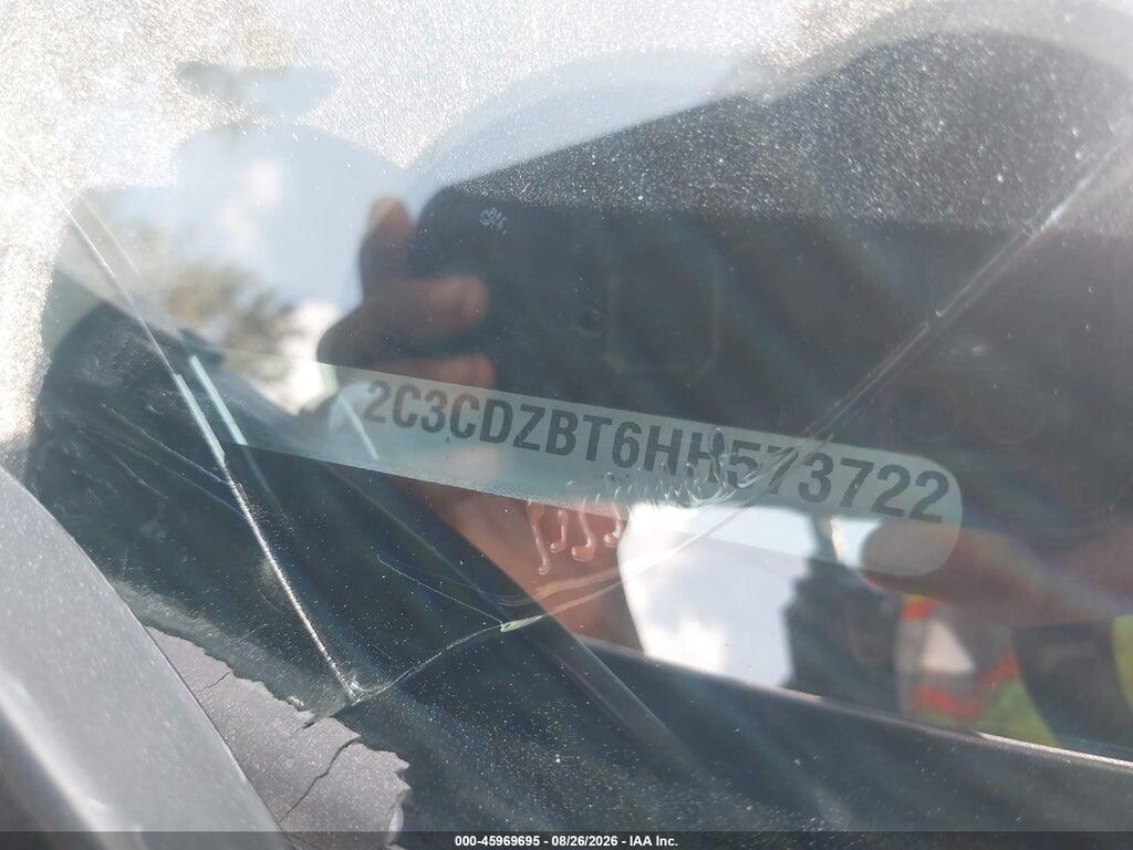 2C3CDZBT6HH573722 2017 DODGE CHALLENGER photo no. 9