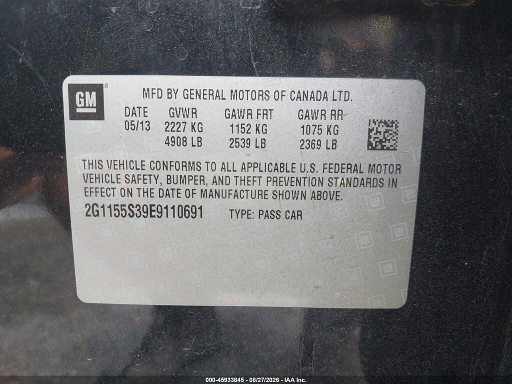 2G1155S39E9110691 2014 CHEVROLET IMPALA photo no. 9