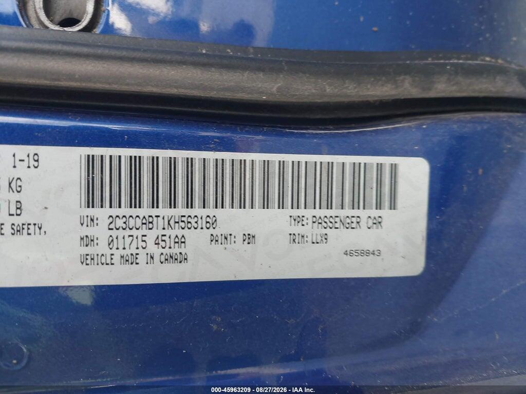 2C3CCABT1KH563160 2019 CHRYSLER 300 photo no. 9
