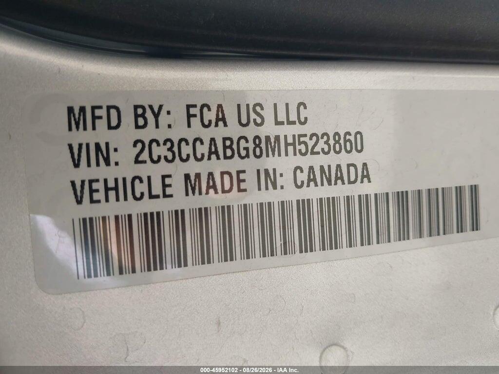 2C3CCABG8MH523860 2021 CHRYSLER 300 photo no. 9