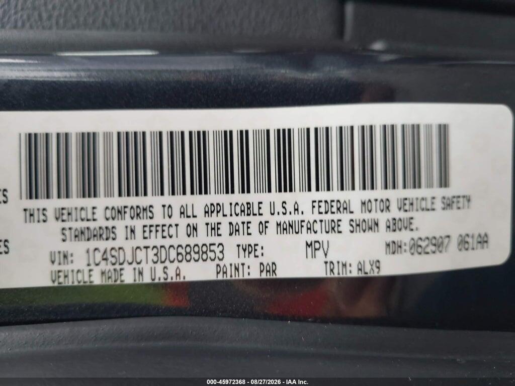 1C4SDJCT3DC689853 2013 DODGE DURANGO photo no. 9