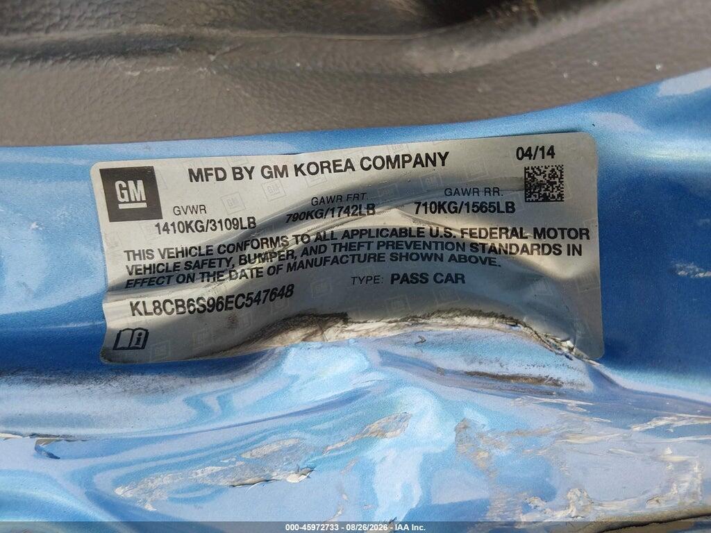 KL8CB6S96EC547648 2014 CHEVROLET SPARK photo no. 9