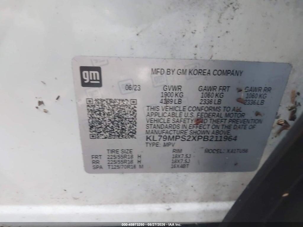 KL79MPS2XPB211964 2023 CHEVROLET TRAILBLAZER photo no. 9