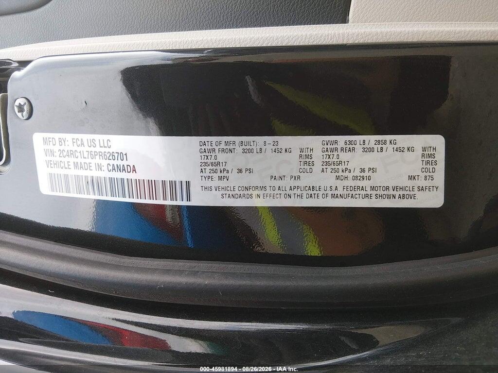 2C4RC1L76PR626701 2023 CHRYSLER PACIFICA HYBRID photo no. 9